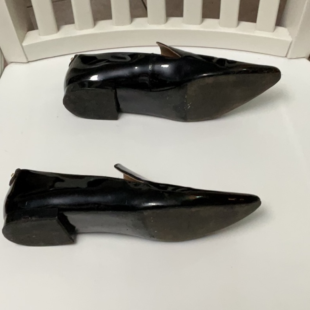 Calvin Klein Black Leather Loafers Flats - Picture 9 of 10